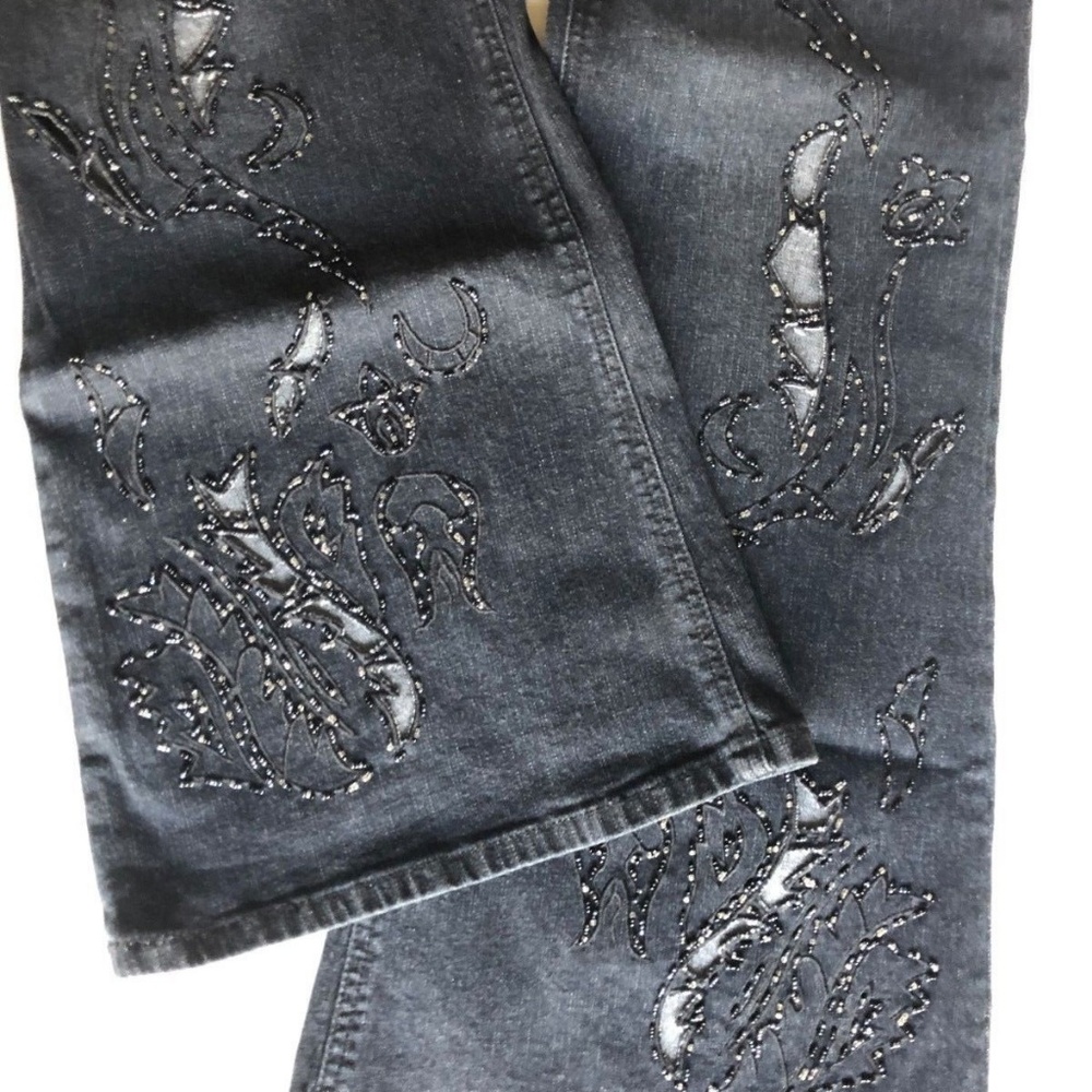 LIQUID X Junior 13 Wide Flare Boho Gypsy Black EUC
